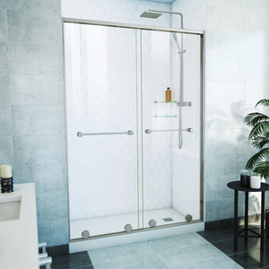 DSDHA54W760VXX04 Harmony Shower Door - Sliding Shower Door - Brushed Nickel