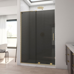 DSHDR1948723GR05 Mirage-X Shower Door - Sliding Shower Door - Brushed Gold