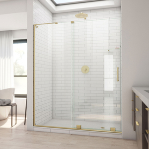 DSHDR1960723R05 Mirage-X Shower Door - Sliding Shower Door - Brushed Gold