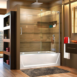 DSHDR1960580R01 Mirage Shower Door - Sliding Shower Door - Polished Chrome DSHDR1960580R01 Mirage Shower Door - Sliding Shower Door - Polished Chrome