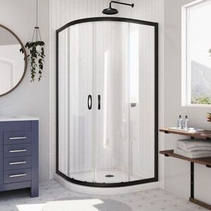 DDL670209CL Prime Standard Enclosure Shower Enclosure - Satin Black / White DDL670209CL Prime Standard Enclosure Shower Enclosure - Satin Black / White