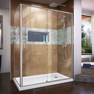 DSHDR2234580RT04 Flex Shower Door - Swing Shower Door - Brushed Nickel DSHDR2234580RT04 Flex Shower Door - Swing Shower Door - Brushed Nickel