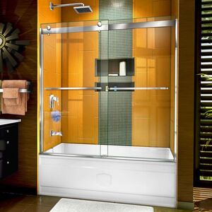 DSHDR636060201 Sapphire Tub & Shower - Sliding Shower Door - Chrome