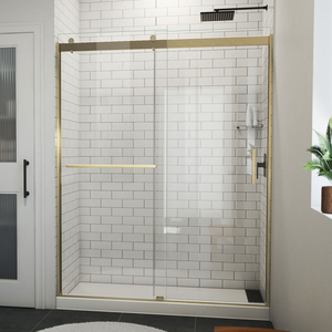 DSDVH60W760VXX05 Sapphire-V Shower Door - Sliding Shower Door - Brushed Gold DSDVH60W760VXX05 Sapphire-V Shower Door - Sliding Shower Door - Brushed Gold