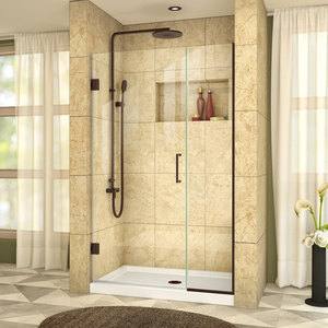 DSHDR24390721006 Enigma Shower Door - Swing Shower Door - Oil Rubbed Bronze