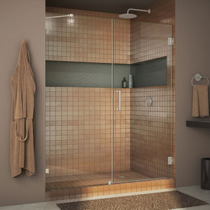 DSHDR2358721004 Unidoor Shower Door - Swing Shower Door - Brushed Nickel