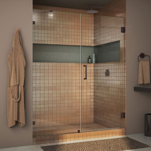 DSHDR2358721006 Unidoor Shower Door - Swing Shower Door - Oil Rubbed Bronze