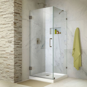 DSHEN233030004 Unidoor Standard Enclosure Shower Enclosure - Brushed Nickel