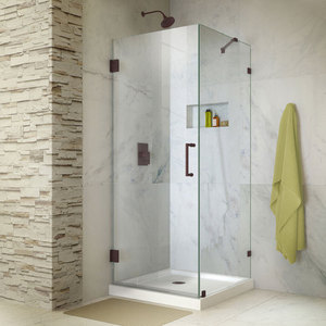 DSHEN233030006 Unidoor Standard Enclosure Shower Enclosure - Oil Rubbed Bronze