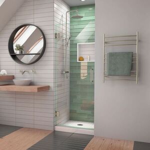 DSHDR202672204 Unidoor-LS Shower Door - Swing Shower Door - Brushed Nickel