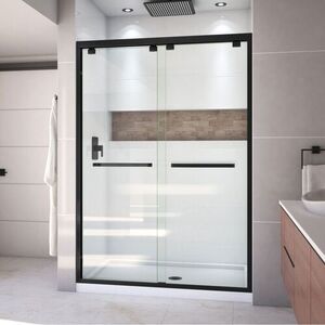 DDL7003C09 Encore Shower Door - Sliding Shower Door - Satin Black