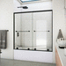 Dreamline DTDHA60W580VXX09 Satin Black Sliding Tub & Shower Door