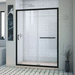 Dreamline DDL6974C2209 Satin Black/Biscuit Sliding Shower Door