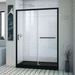 Dreamline DDL6974C8809 Satin Black/Black Sliding Shower Door