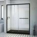 Dreamline DDL6970CLL8809 Satin Black/Black Sliding Shower Door