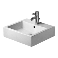  Vero Wall Hung Bathroom Sink - White / WonderGliss
