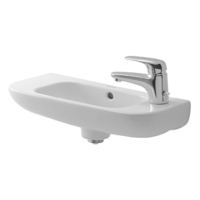  D-Code Wall Hung Bathroom Sink - White
