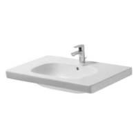  D-Code Self Rimming Bathroom Sink - White