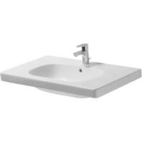  D-Code Console Bathroom Sink - White