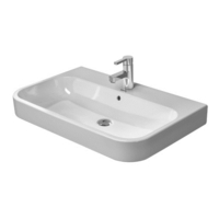 Happy D.2 Console Bathroom Sink - White