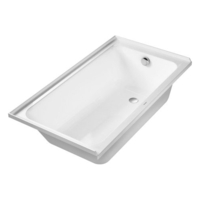  D-Code 60'' x 32'' Soaking Tub - White