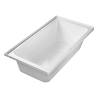  D-Code 60'' x 32'' Soaking Tub - White