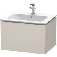  L-Cube Vanity Base Bathroom Vanity - Taupe Matte