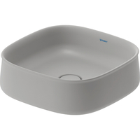  Zencha Vessel Style Bathroom Sink - Gray Satin Matte