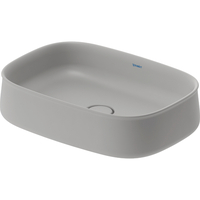  Zencha Vessel Style Bathroom Sink - Gray Satin Matte