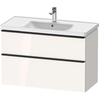  D-Neo 31" to 44" Bathroom Vanity - White High Gloss