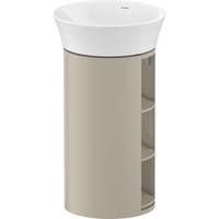  White Tulip Vanity Base Bathroom Vanity - Stone Gray High Gloss