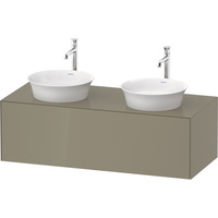  White Tulip Vanity Base Bathroom Vanity - Stone Gray High Gloss