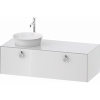  White Tulip Vanity Base Bathroom Vanity - White High Gloss