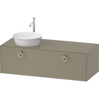  White Tulip Vanity Base Bathroom Vanity - Stone Gray High Gloss