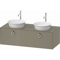  White Tulip Vanity Base Bathroom Vanity - Stone Gray High Gloss