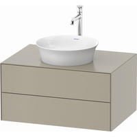 White Tulip Vanity Base Bathroom Vanity - Taupe Satin Matte