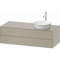  White Tulip Vanity Base Bathroom Vanity - Taupe Satin Matte