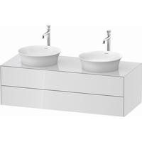  White Tulip Vanity Base Bathroom Vanity - White High Gloss