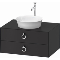  White Tulip Vanity Base Bathroom Vanity - Graphite Satin Matte