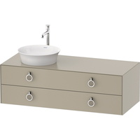  White Tulip Vanity Base Bathroom Vanity - Taupe Satin Matte