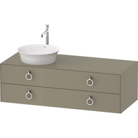  White Tulip Vanity Base Bathroom Vanity - Stone Gray High Gloss