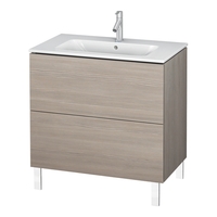  L-Cube Vanity Base Bathroom Vanity - Pine Silver