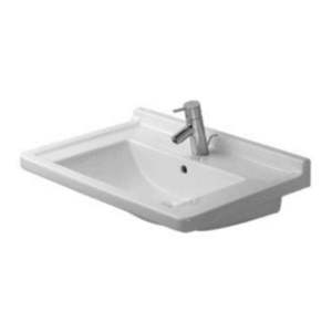 D0304700000 Starck 3 Self Rimming Bathroom Sink - White