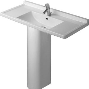 DD19024 Starck Pedestal Bathroom Sink - White