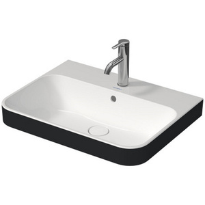 D23606061001 Happy D.2 Console Bathroom Sink - White / Anthracite Matte