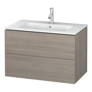 DLC624103131 L-Cube Vanity Base Bathroom Vanity - Pine Silver