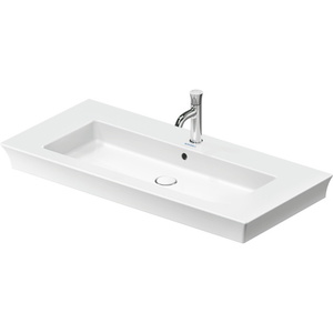 D23631000001 White Tulip Wall Hung Bathroom Sink - White