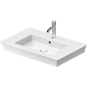 D23637500001 White Tulip Wall Hung Bathroom Sink - White