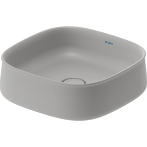 D2373426779 Zencha Vessel Style Bathroom Sink - Gray Satin Matte