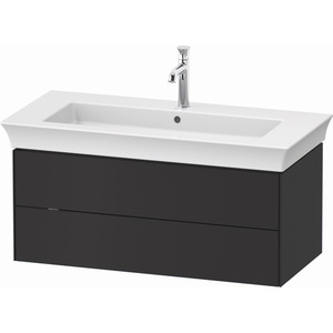 DWT434205858 White Tulip Vanity Base Bathroom Vanity - Graphite Satin Matte